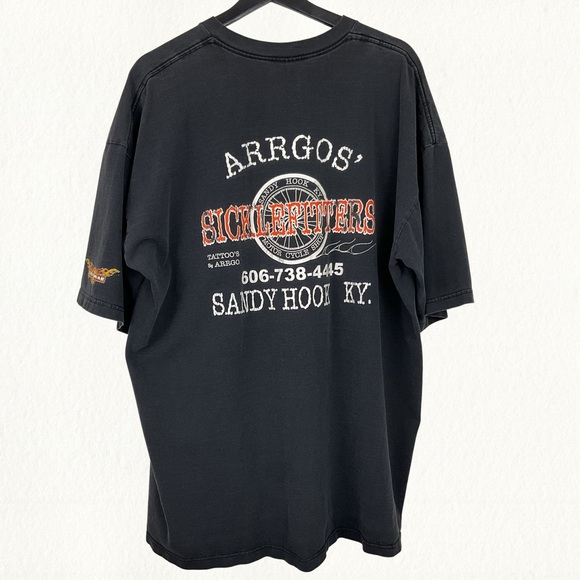 Vintage Arrgo’s Sicklefitters T-shirt men’s 3X motor cycle shop tee - Picture 1 of 8